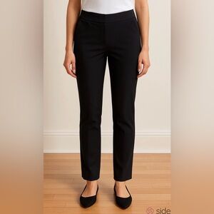 Lafayette 148 New York Black SZ 4 Quiet Luxury Designer Minimalist Casual Pants